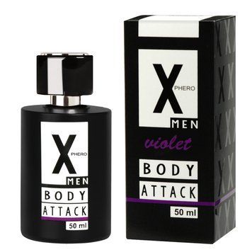 Духи с феромонами Aurora X-Phero Body Attack Violet для мужчин 50 мл 5904906040458 фото