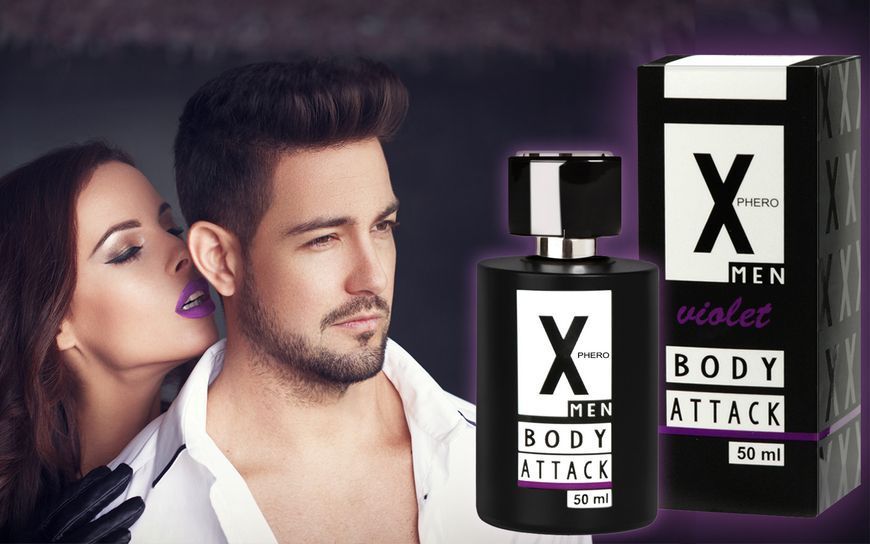 Духи с феромонами Aurora X-Phero Body Attack Violet для мужчин 50 мл 5904906040458 фото