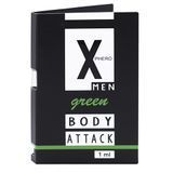 Пробник парфумів з феромонами Aurora X-Phero Body Attack Green для чоловіків 1 мл 5904906040595 фото