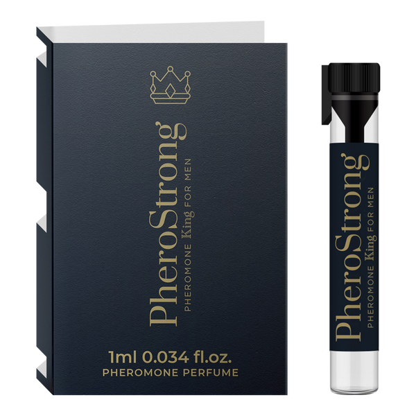 Пробник xоловічих парфумів з феромонами - PheroStrong pheromone King for Men, 1 мл 32-00060 фото